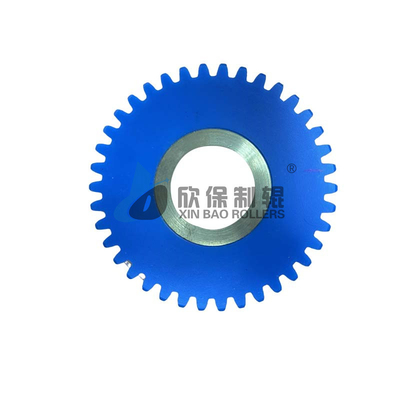 Ukuran Precision Printing Karet Roller Special Shaft Core Wear Resistant Aksesori Plastik Baja Gear