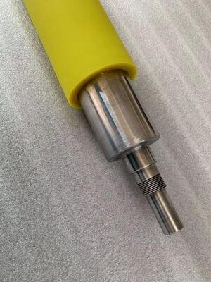 roller berlapis karet khusus, roller conveyor berlapis karet, roller karet