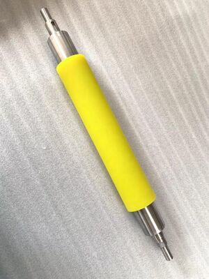 roller berlapis karet khusus, roller conveyor berlapis karet, roller karet