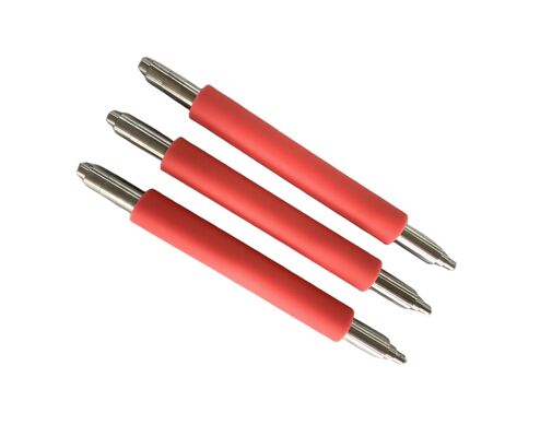 roller berlapis karet khusus, roller conveyor berlapis karet, roller karet